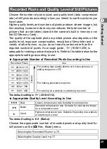 Preview for 31 page of Pentax 18606 - Optio M10 6MP Digital Camera Operating Manual