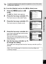 Preview for 49 page of Pentax 18606 - Optio M10 6MP Digital Camera Operating Manual