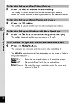 Preview for 50 page of Pentax 18606 - Optio M10 6MP Digital Camera Operating Manual