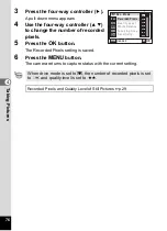 Preview for 78 page of Pentax 18606 - Optio M10 6MP Digital Camera Operating Manual