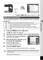 Preview for 83 page of Pentax 18606 - Optio M10 6MP Digital Camera Operating Manual