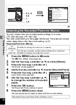 Preview for 92 page of Pentax 18606 - Optio M10 6MP Digital Camera Operating Manual