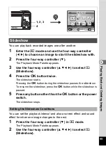 Preview for 101 page of Pentax 18606 - Optio M10 6MP Digital Camera Operating Manual