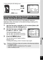 Preview for 141 page of Pentax 18606 - Optio M10 6MP Digital Camera Operating Manual