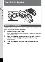 Preview for 22 page of Pentax 18626 - Optio M20 Digital Camera Operating Manual