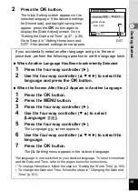 Preview for 37 page of Pentax 18626 - Optio M20 Digital Camera Operating Manual