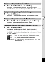 Preview for 51 page of Pentax 18626 - Optio M20 Digital Camera Operating Manual