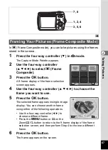 Preview for 69 page of Pentax 18626 - Optio M20 Digital Camera Operating Manual