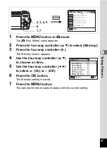 Preview for 99 page of Pentax 18626 - Optio M20 Digital Camera Operating Manual