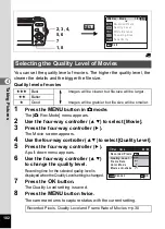 Preview for 104 page of Pentax 18626 - Optio M20 Digital Camera Operating Manual