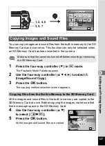 Preview for 129 page of Pentax 18626 - Optio M20 Digital Camera Operating Manual