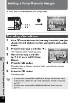 Preview for 148 page of Pentax 18626 - Optio M20 Digital Camera Operating Manual