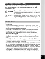 Preview for 3 page of Pentax 19165 - Optio A20 - Digital Camera Operating Manual