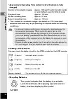 Preview for 18 page of Pentax 19165 - Optio A20 - Digital Camera Operating Manual