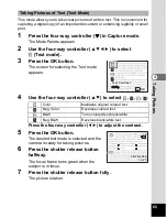 Preview for 67 page of Pentax 19165 - Optio A20 - Digital Camera Operating Manual