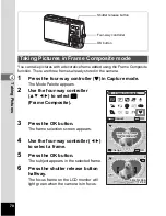 Preview for 72 page of Pentax 19165 - Optio A20 - Digital Camera Operating Manual