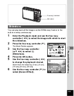 Preview for 121 page of Pentax 19165 - Optio A20 - Digital Camera Operating Manual