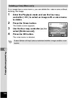 Preview for 124 page of Pentax 19165 - Optio A20 - Digital Camera Operating Manual