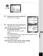 Preview for 165 page of Pentax 19165 - Optio A20 - Digital Camera Operating Manual