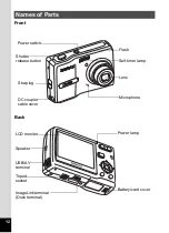 Preview for 14 page of Pentax 19196 - Optio E40 Digital Camera Operating Manual