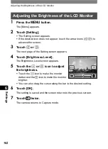 Предварительный просмотр 164 страницы Pentax 19231 - Optio T30 7.1MP Digital Camera Operating Manual