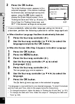 Preview for 36 page of Pentax 19251 - Optio M30 7.1MP Digital Camera Operating Manual