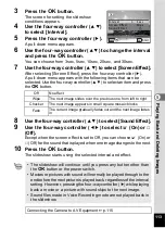 Preview for 115 page of Pentax 19251 - Optio M30 7.1MP Digital Camera Operating Manual