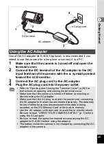 Предварительный просмотр 27 страницы Pentax 19271 - Optio W30 7.1 MP Digital Camera Operating Manual