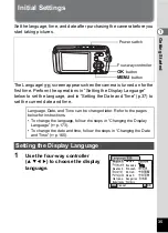 Предварительный просмотр 37 страницы Pentax 19271 - Optio W30 7.1 MP Digital Camera Operating Manual