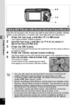 Предварительный просмотр 76 страницы Pentax 19271 - Optio W30 7.1 MP Digital Camera Operating Manual