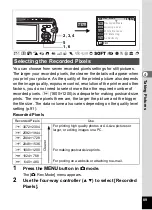 Предварительный просмотр 91 страницы Pentax 19271 - Optio W30 7.1 MP Digital Camera Operating Manual