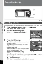 Предварительный просмотр 108 страницы Pentax 19271 - Optio W30 7.1 MP Digital Camera Operating Manual