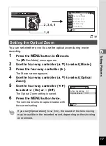 Предварительный просмотр 119 страницы Pentax 19271 - Optio W30 7.1 MP Digital Camera Operating Manual