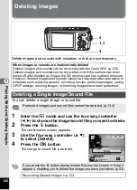 Предварительный просмотр 130 страницы Pentax 19271 - Optio W30 7.1 MP Digital Camera Operating Manual