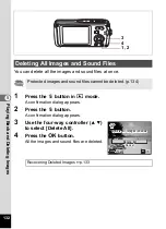 Предварительный просмотр 134 страницы Pentax 19271 - Optio W30 7.1 MP Digital Camera Operating Manual