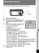 Предварительный просмотр 163 страницы Pentax 19271 - Optio W30 7.1 MP Digital Camera Operating Manual