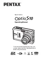 Preview for 1 page of Pentax 19342 - Optio S10 10MP Digital Camera Operating Manual