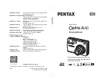 Preview for 1 page of Pentax 19361 - Optio A40 Digital Camera Operating Manual