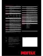 Preview for 9 page of Pentax 19554 Brochure & Specs