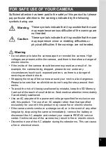 Preview for 3 page of Pentax 30 - Optio 30 3.2MP Digital Camera Operating Manual