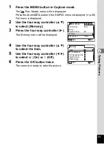 Preview for 73 page of Pentax 30 - Optio 30 3.2MP Digital Camera Operating Manual