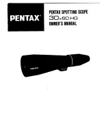 Pentax 30x60HG Owner'S Manual preview