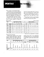 Preview for 1 page of Pentax 37509 - SMC R2 - Filter User Manual