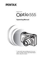 Pentax 555 - Optio 555 5MP Digital Camera Operating Manual preview