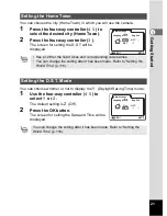 Предварительный просмотр 23 страницы Pentax 555 - Optio 555 5MP Digital Camera Operating Manual