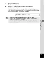 Предварительный просмотр 87 страницы Pentax 555 - Optio 555 5MP Digital Camera Operating Manual