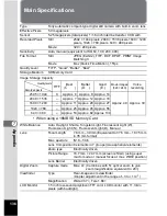 Предварительный просмотр 138 страницы Pentax 555 - Optio 555 5MP Digital Camera Operating Manual