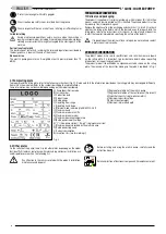 Предварительный просмотр 4 страницы Pentax 5PES Use And Installation Instruction Manual