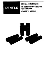 Pentax 62553 - DCF HRc - Binoculars 8 x 42 Owner'S Manual preview