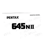 Preview for 1 page of Pentax 645 NII Operation Manual